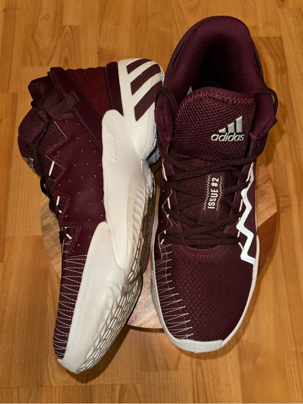Adidas D.O.N. Issue #2 Basketball Shoes Men’s 12.5 Burgundy